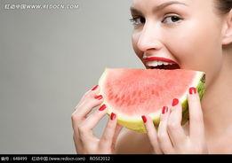 女生网红吃瓜图片大全